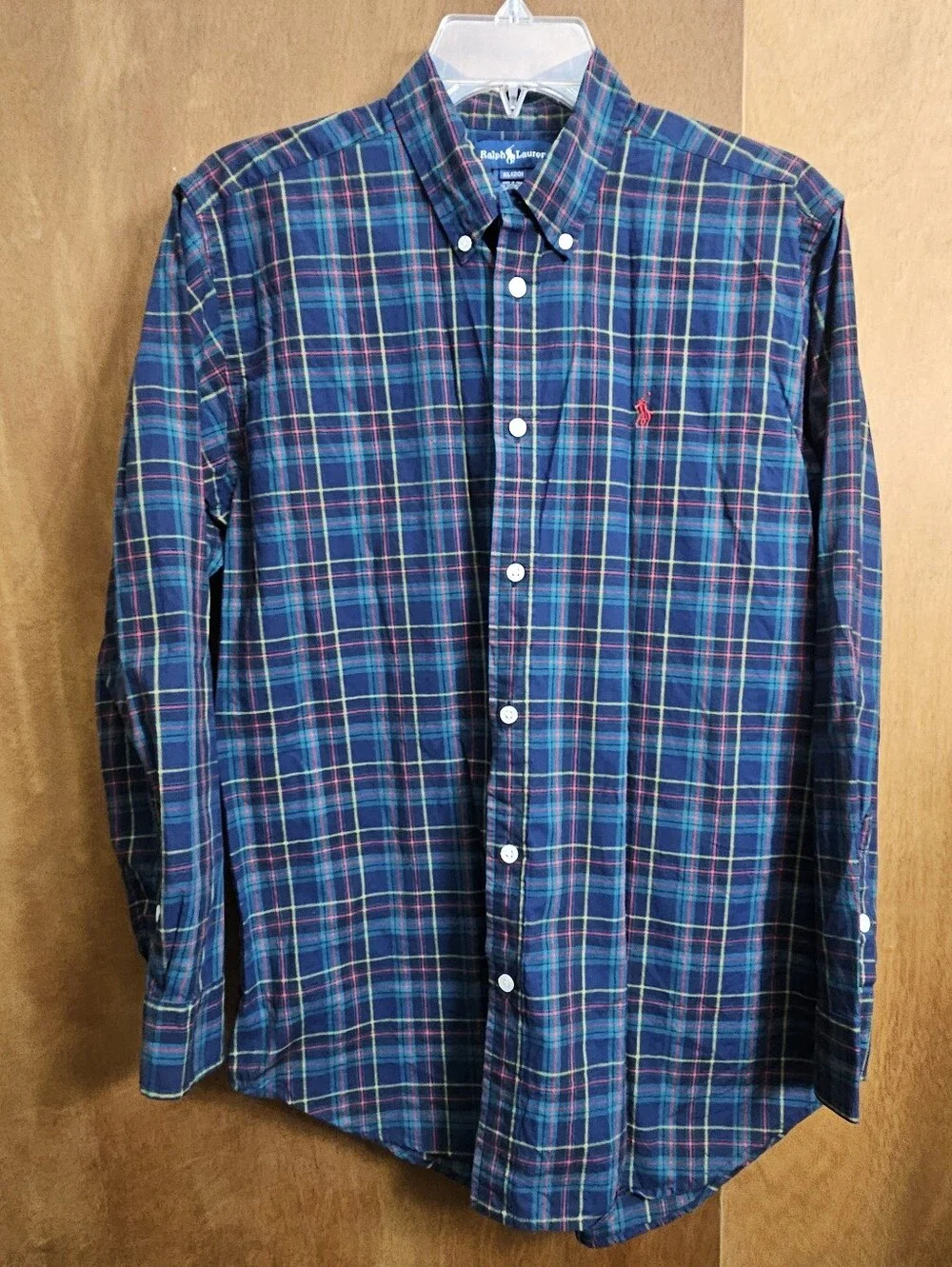Ralph Lauren big boys XL 20 plaid long sleeve buttoned shirt boy youth kids top